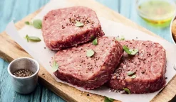 8 biftecks hachés bio, pur boeuf, 15% M.G maximum