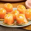 8 bouchées apéritives au saumon