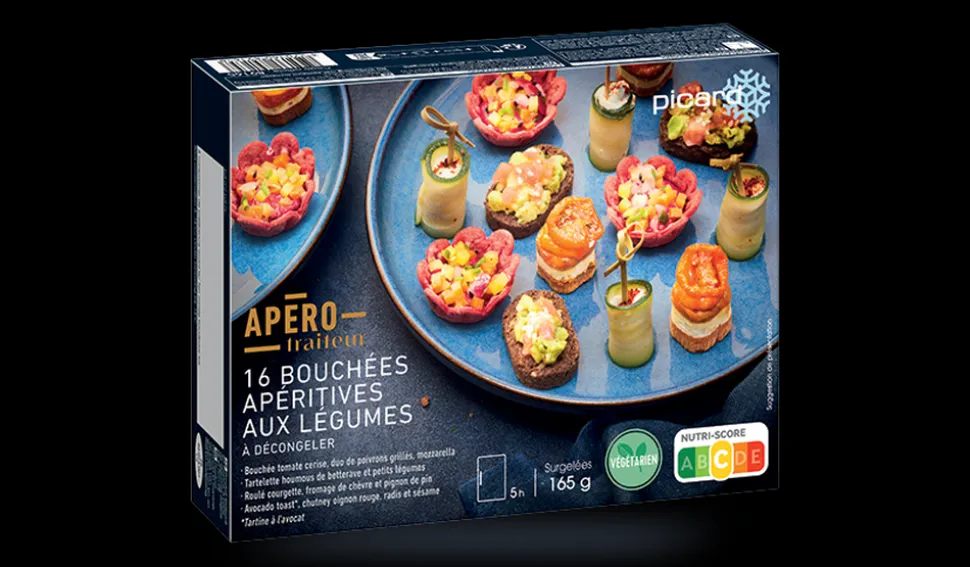 16 bouchées apéritives aux légumes