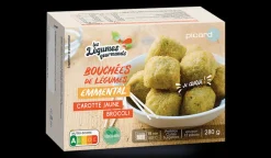 12 bouchées de légumes carotte jaune, brocoli, emmental