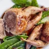 2 cailles farcies au bloc de foie gras de canard