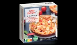 2 clafoutis tomates, fromages de chèvre et brebis