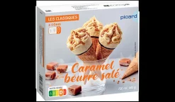 6 cônes caramel beurre salé