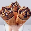 6 cônes chocolat