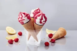 6 cônes citron-framboise