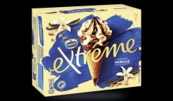 6 cônes extrême vanille