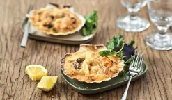 4 coquilles aux fruits de mer