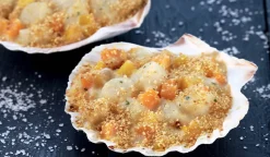 2 coquilles aux noix de St-Jacques sce Sauternes