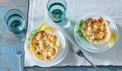 2 coquilles colin d'Alaska, noix de St-Jacques MSC