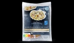 2 coquilles colin d'Alaska, noix de St-Jacques MSC