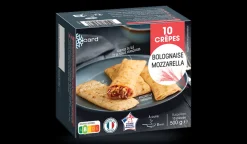 10 crêpes bolognaise, mozzarella