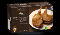 2 cuisses de canard du Sud-Ouest confites