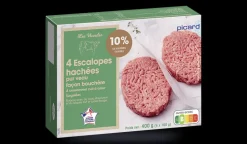 4 escalopes de veau haché