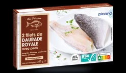 2 filets de daurade royale avec peau