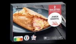 2 galettes jambon-emmental