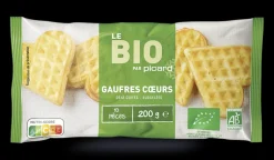 10 gaufres coeurs bio