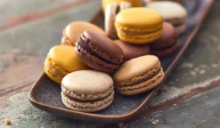 12 macarons pâtissiers opéra noisette citron pomme