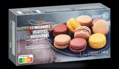 12 macarons pâtissiers opéra noisette citron pomme
