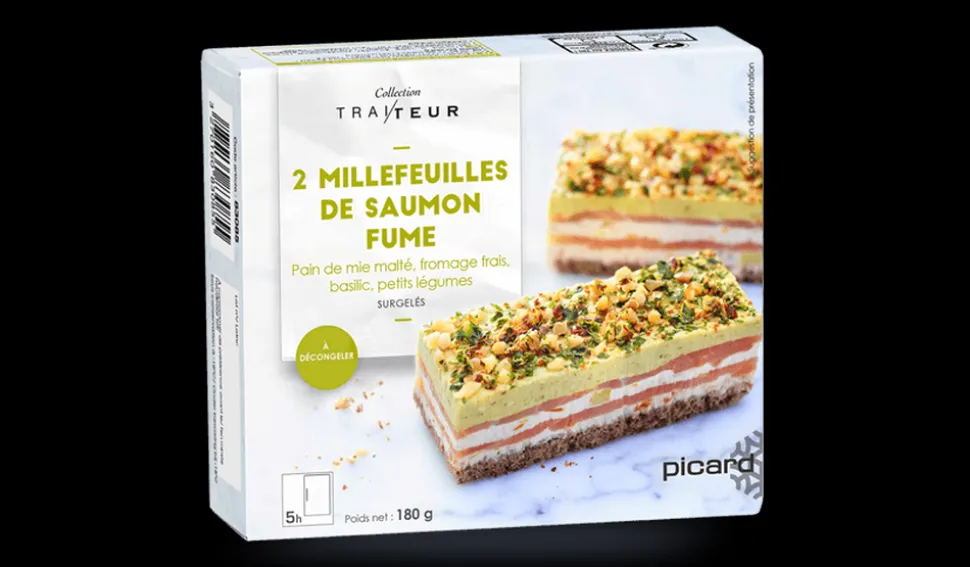 2 millefeuilles de saumon fumé