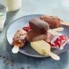 8 mini-bâtonnets vanille-divers enrobages chocolat