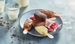 8 mini-bâtonnets vanille-divers enrobages chocolat