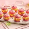 9 mini-burgers roses