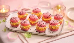 9 mini-burgers roses