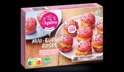 9 mini-burgers roses