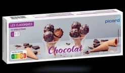 10 mini-cônes chocolat