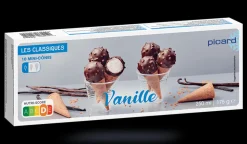 10 mini-cônes vanille