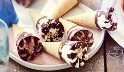 12 mini-cônes vanille-chocolat