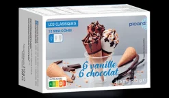 12 mini-cônes vanille-chocolat