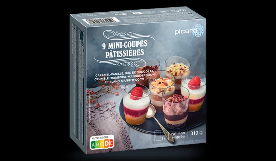 9 mini-coupes pâtissières