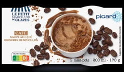 2 mini-pots café, crème glacée au café
