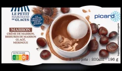 2 mini-pots glace Crème de marron