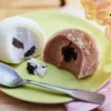 2 mochis glacés cacao coeur coulant / cookie