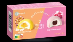 2 mochis glacés coco coeur passion,coeur framboise