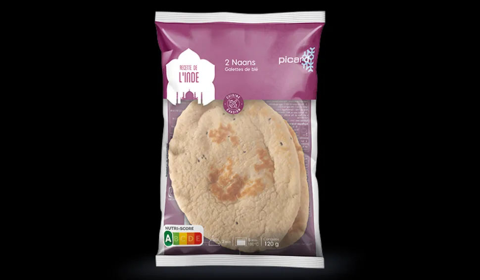 2 naans, galettes de blé Cuisine Evasion