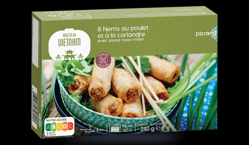 8 nems au poulet avec sauce nuoc-mâm