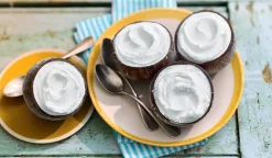4 noix de coco givrées