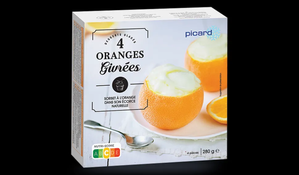 4 oranges givrées