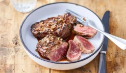 2 pavés de boeuf marinés à l'échalote