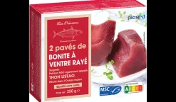 2 pavés de bonite à ventre rayé MSC
