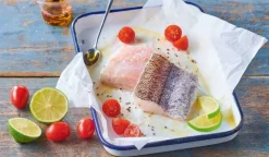 2 pavés de merlu Pêche française, avec peau