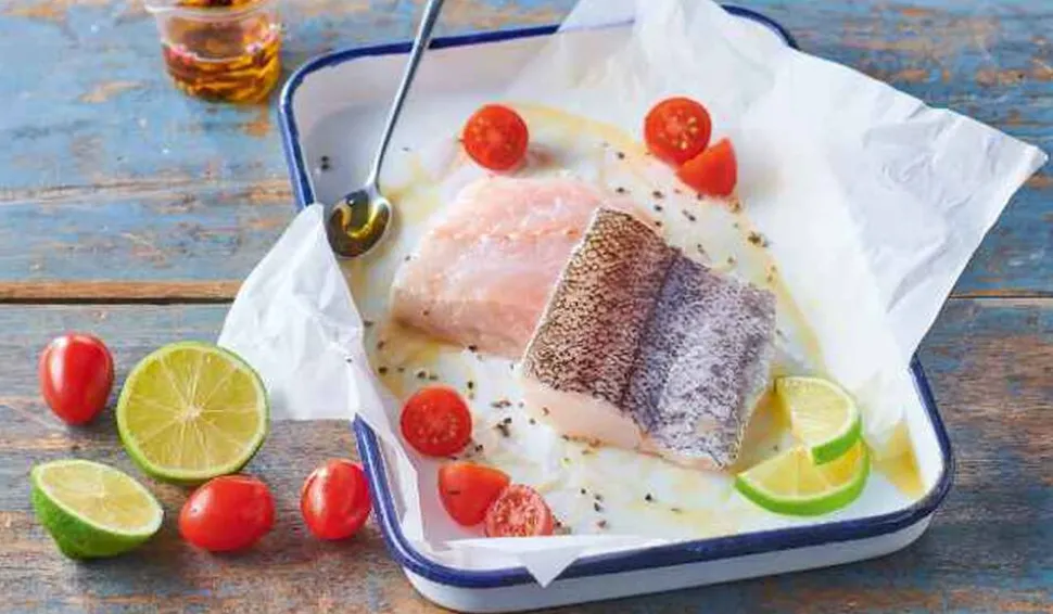2 pavés de merlu Pêche française, avec peau