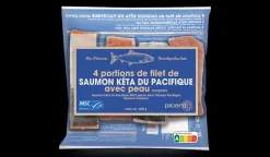 4 pavés de saumon kéta du Pacifique MSC