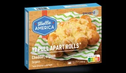 12 pull apart rolls, cheddar, oignon