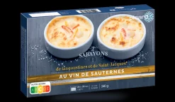 2 sabayons de langoustines et de Saint-Jacques au Sauternes