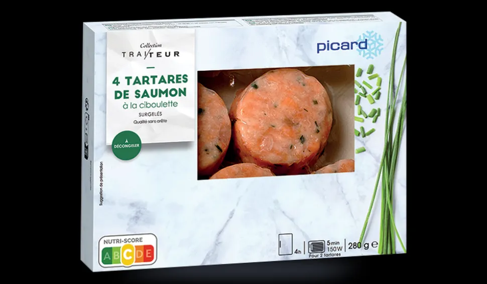 4 tartares de saumon à la ciboulette