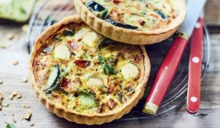 2 tartes bio courgette tomate féta AOP